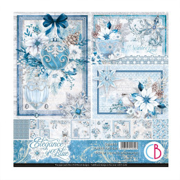Elegance of blue Pad 8"x8" 12/Pkg***