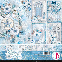 Elegance of blue Paper Pad 12x12"***