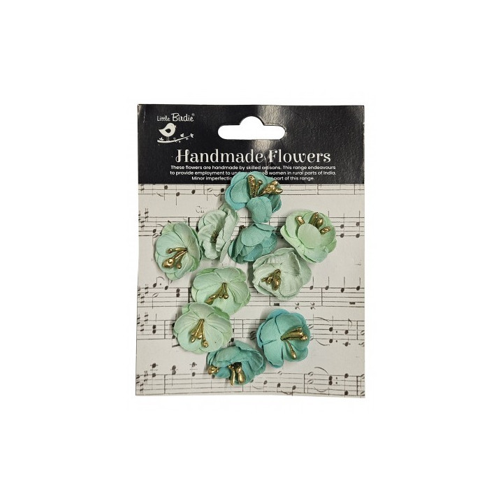 LITTLE BIRDIE Embossed Daisies Artic Ice.***