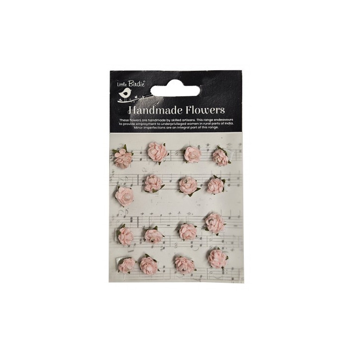 LITTLE BIRDIE Micro Roses Pearl Pink.***