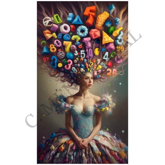 Transfer DTF Chica Números