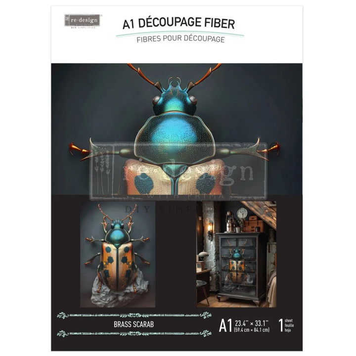 BrassScarab A1 Decoupage Fiber (1pcs) (673109).