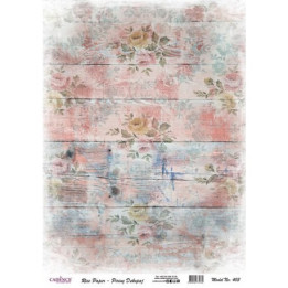 Papel de Arroz MADERA ROSA IMPRESA