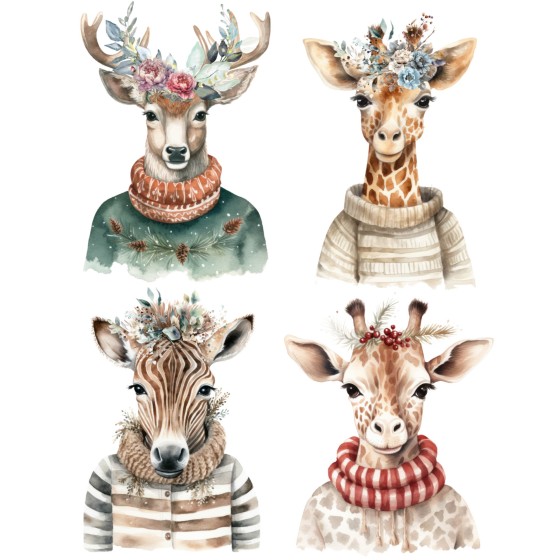 Transfer DTF Jirafas-