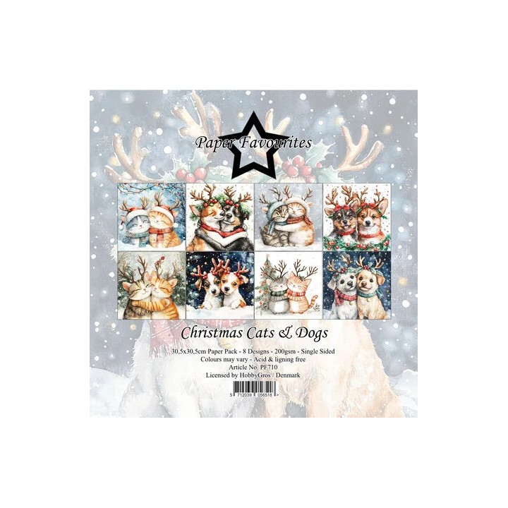 copy of Bloc de papel mixto Festive Nostalgia de 8x8 pulgadas (JMA-FN-MPP254)