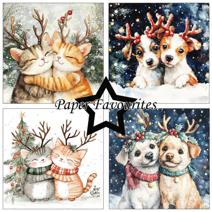 copy of Bloc de papel mixto Festive Nostalgia de 8x8 pulgadas (JMA-FN-MPP254)