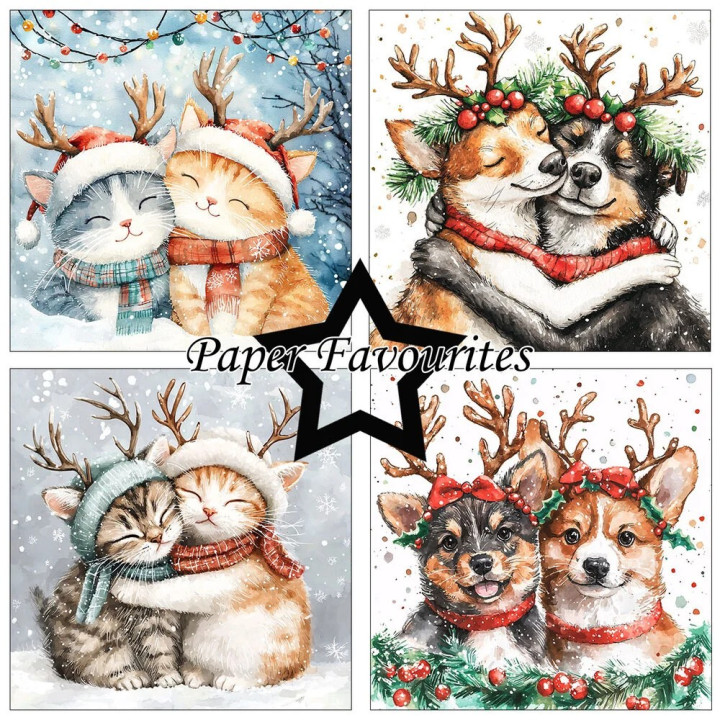 copy of Bloc de papel mixto Festive Nostalgia de 8x8 pulgadas (JMA-FN-MPP254)