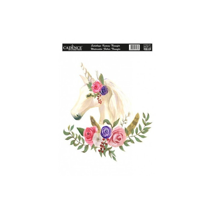 KTSB001 Transferra TELA UNICORNIO 25x35
