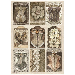 Papel arroz 4442 A4 Mannequin - Stamperia