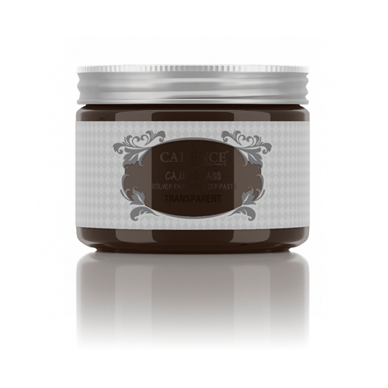 GLASS TRANSPARENT RELIEF PASTE Dark Brown 150ml