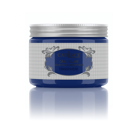 GLASS TRANSPARENT RELIEF PASTE Azul 150ml