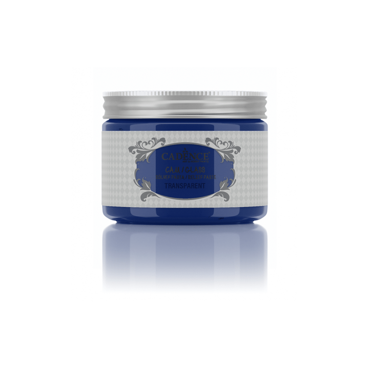 GLASS TRANSPARENT RELIEF PASTE Azul 150ml.*