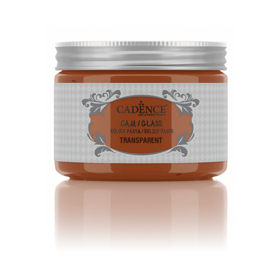 GLASS TRANSPARENT RELIEF PASTE Orange 150ml