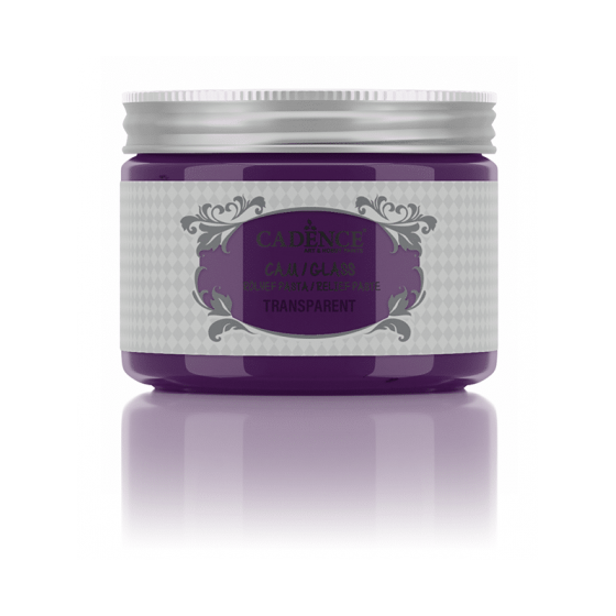 GLASS TRANSPARENT RELIEF PASTE Purple 150ml