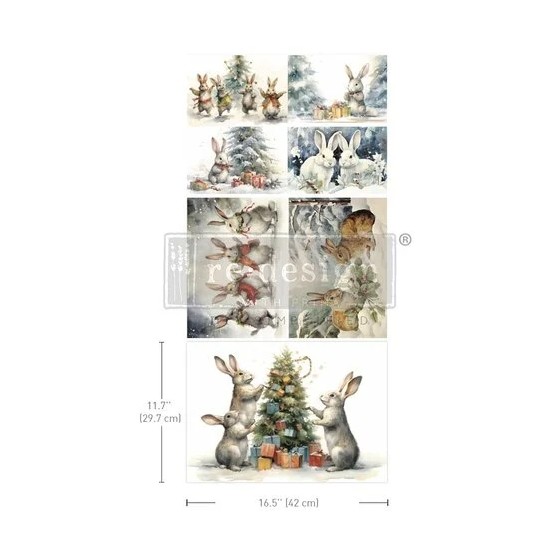 A3 Decoupage Fiber Pack - Bunny Wonderland (671518)