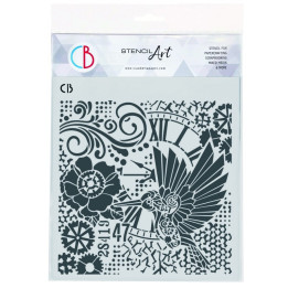 copy of Texture Stencil 8x8 Spring Fresh Flowers