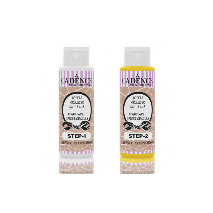 Transparent Spider Crackle YELLOW 70+70ml.*