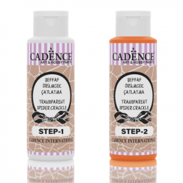 Transparent Spider Crackle ORANGE 70+70ml.*