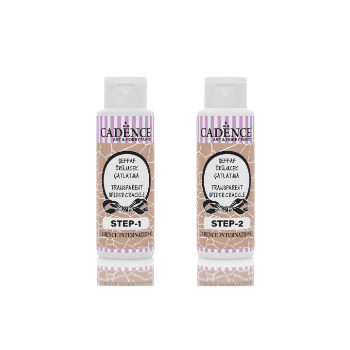 copy of Transparent Spider Crackle RED 70+70ml
