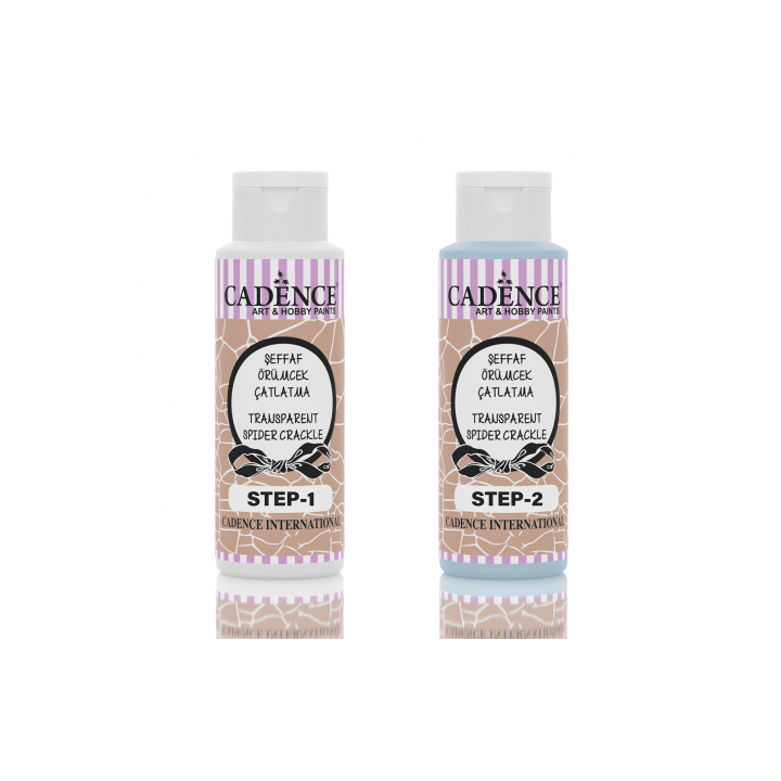 Transparent Spider Crackle ICE BLUE 70+70ml.*