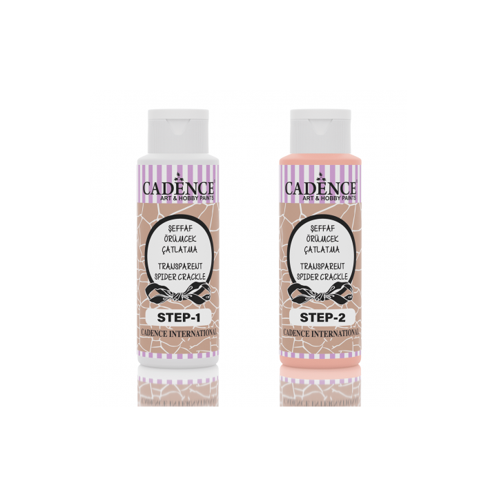 copy of Transparent Spider Crackle RED 70+70ml