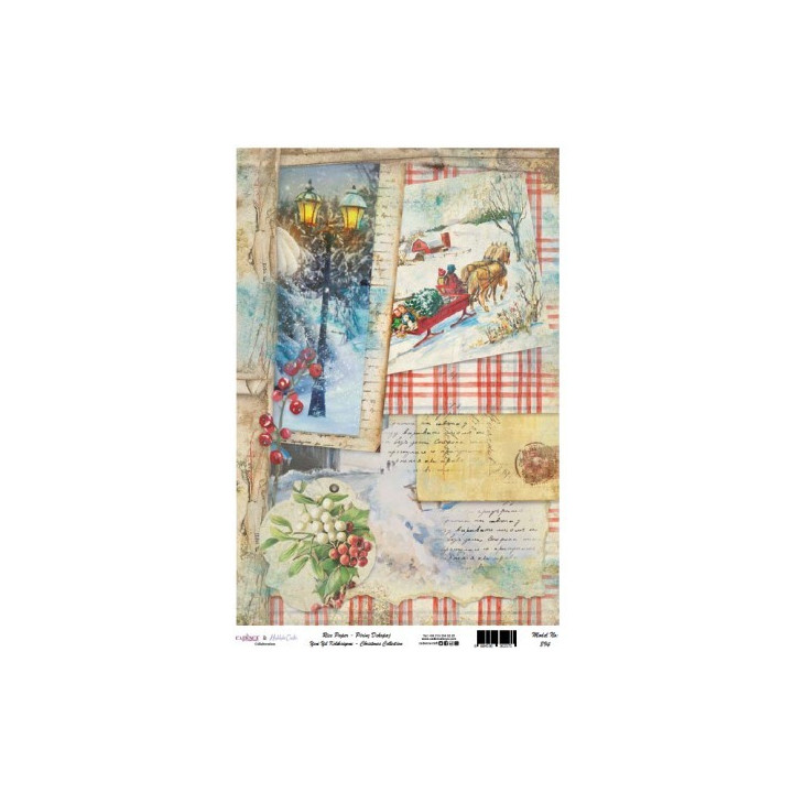 copy of Set TIEMPO DE NAVIDAD Papel Arroz Soft A4