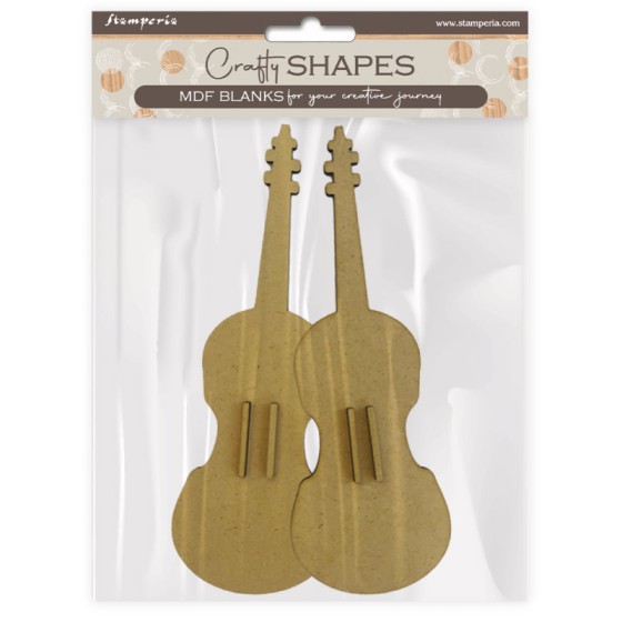 Formas decorativas Stamperia : Music violin-