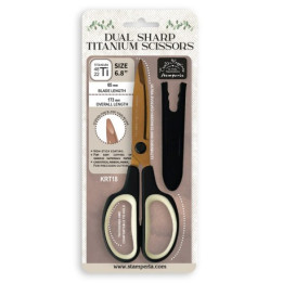 Tijeras de Titanio doble filo 6,8" Stamperia*