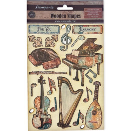 Apliques de madera Stamperia A5 Olde Lace