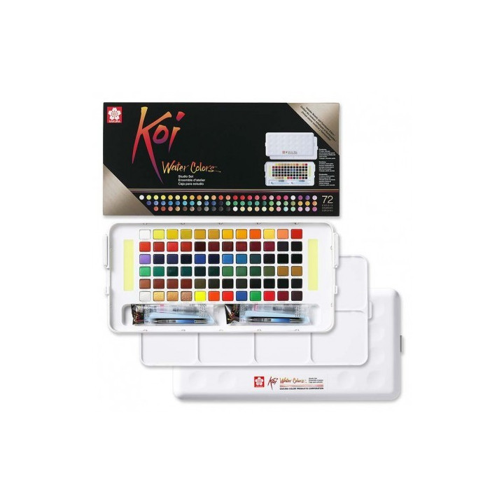 Capsa d’aquarel·la KOI SAKURA 72 unitats