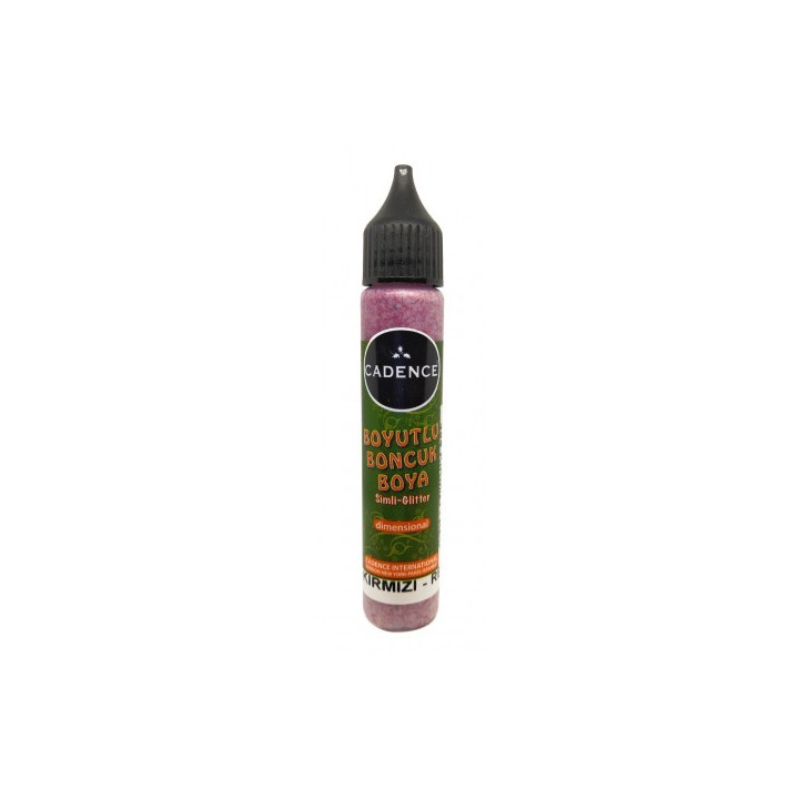 Pintura Dimensional GLITTER Rojo*