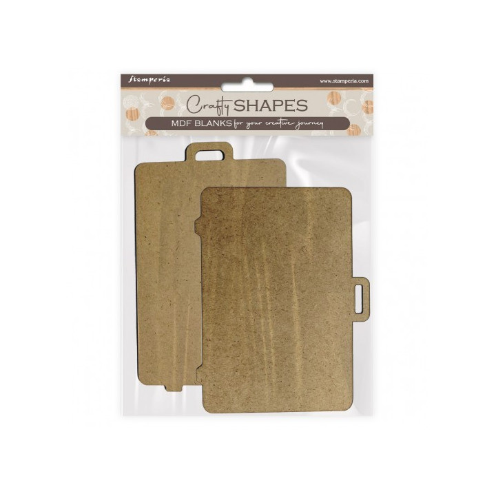 Madera Silueta DM stamperia ART OF TRAVELLING SUITCASES-