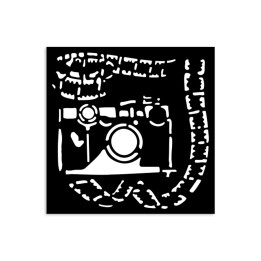 STENCIL Stamperia 12x12 cm ART OF TRAVELLING PHOTOGRAPHY.*
