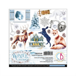 Winter Journey Fussy Cut Pad 6"x6" 24/Pkg***
