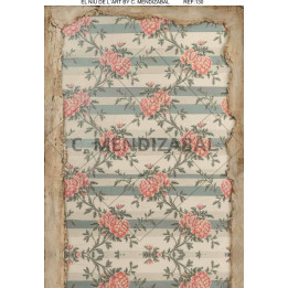 Papel de Arroz FLORES Y RAYAS2 -130
