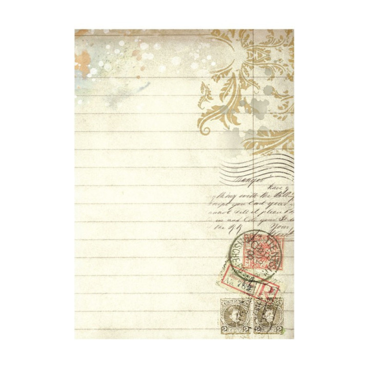 Kit 8 Papeles arroz A-6 backgrounds Art of Travelling Stamperia-