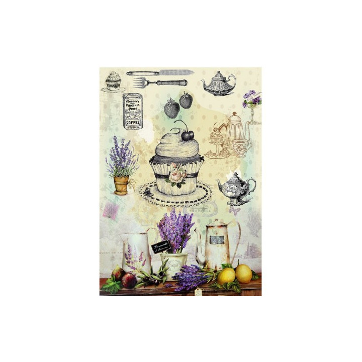 Papel de Arroz PASTEL LAVANDA*