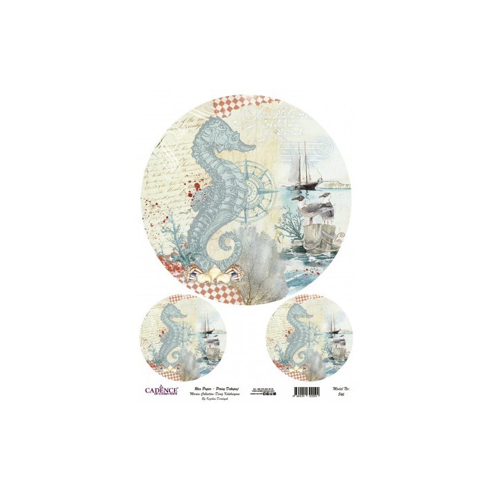 Papel arroz Cadence A3 Nº 846*