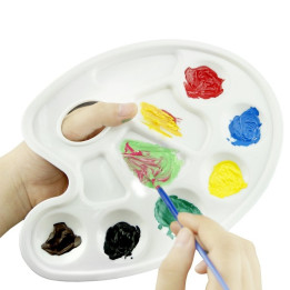 Paleta Plástico Oval 10 POCILLOS*