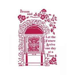 Stencil A4 Casa Granada Tapiceria Stamperia