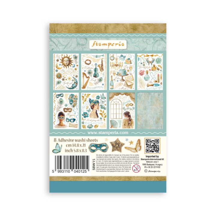 copy of Washi pad 8 hojas A5 Coffee and chocolate Stamperia