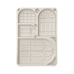 Stamperia Silicone mold A5 Masquerade ventanas-