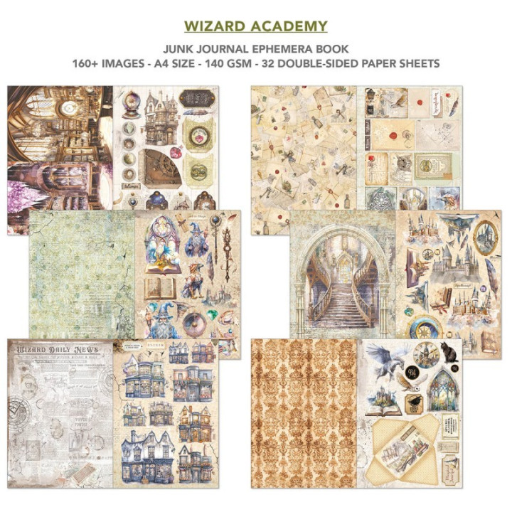 WIZARD ACADEMY Ephemera Book A4
