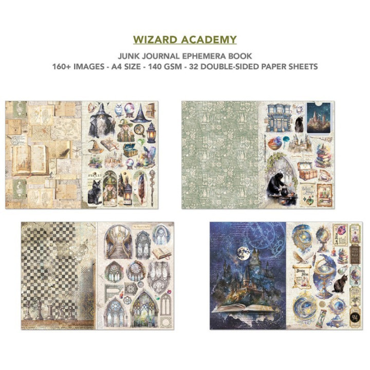 WIZARD ACADEMY Ephemera Book A4