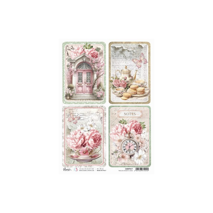 Rice Paper A4 Timeless Moments Cards