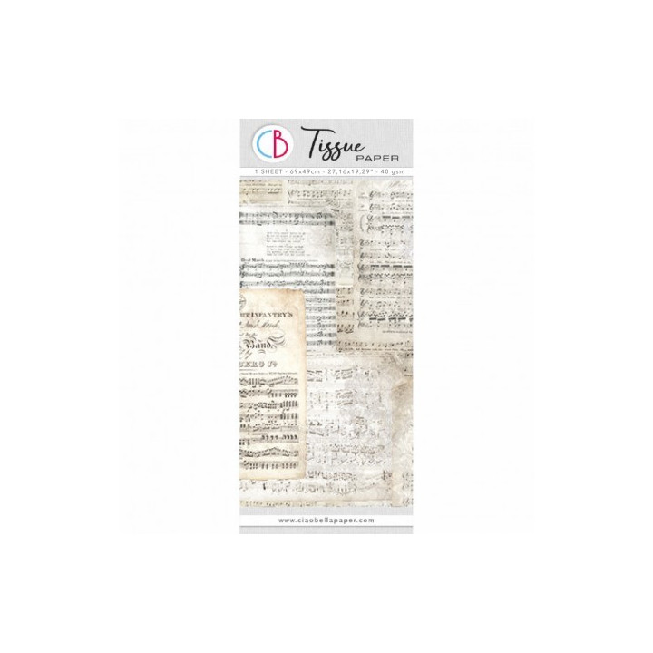 Tissue Paper VINTAGE MUSIC 69x49cm