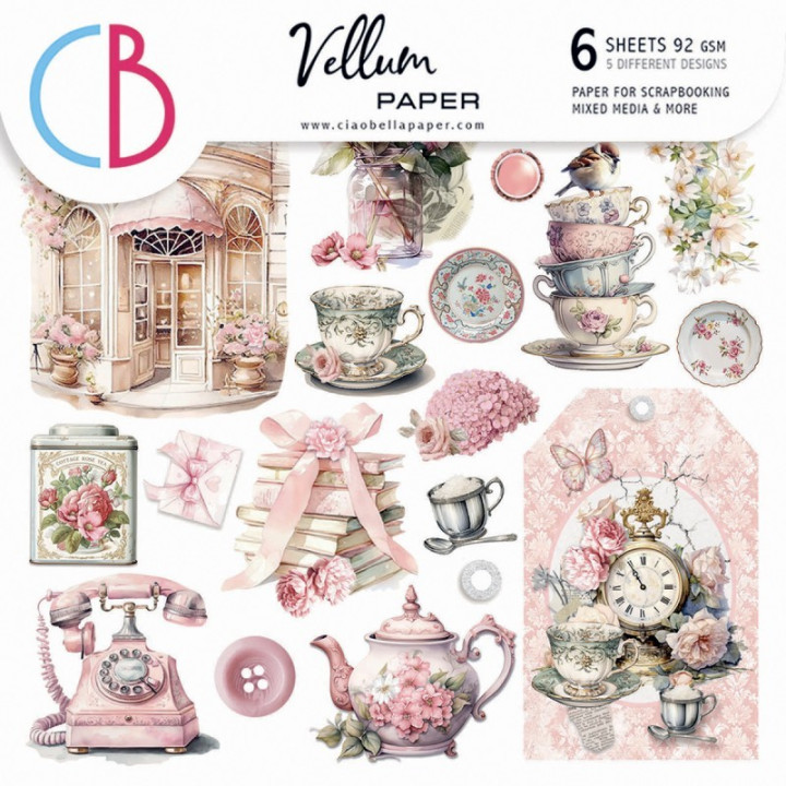 copy of Vellum Reing of grace Paper Patterns A4 6/Pkg