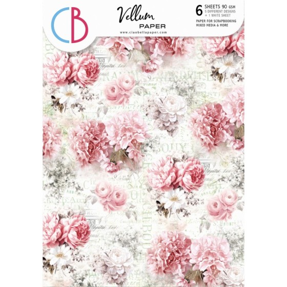 copy of Vellum Reing of grace Paper Patterns A4 6/Pkg