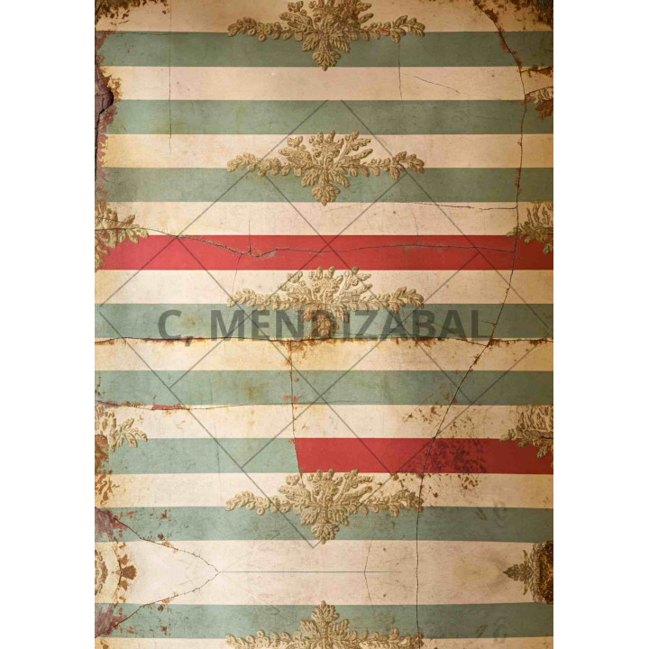 Papel de Arroz RAYAS BARROCAS 1