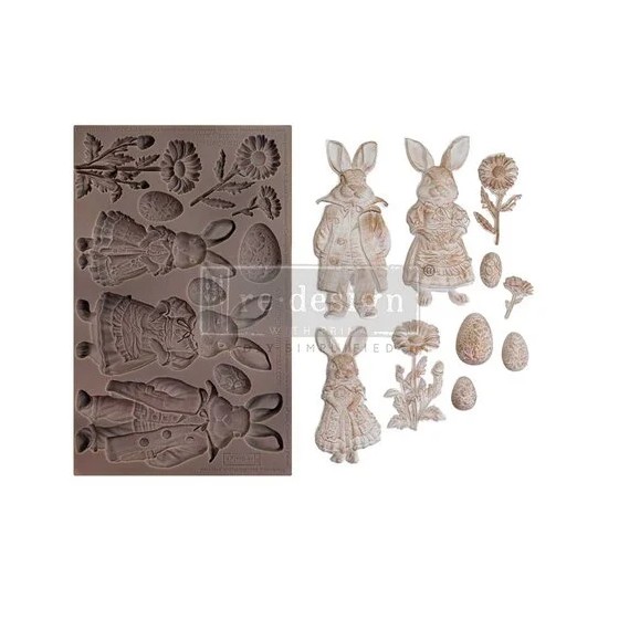 Springtime Bunny 5x8 Inch Decor Moulds (675967)